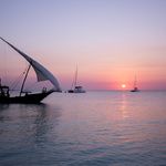 Sunset over the Indian Ocean
